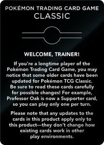 Pokémon TCG Classics Box November 2023 (ENGLISCH)