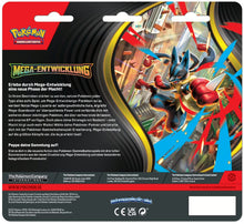 Lade das Bild in den Galerie-Viewer, Pokémon- Mega-Entwicklung 3-Pack Blister nach Wahl (DE)

