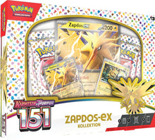 Load image into Gallery viewer, Pokémon - Karmesin &amp; Purpur 151 Zapdos‑ex Kollektion (DE)
