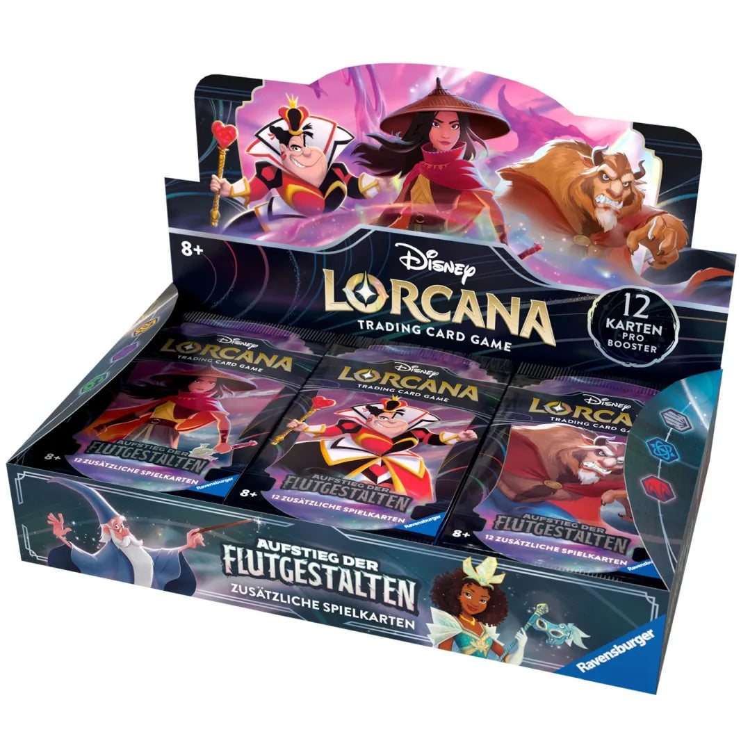 Disney Lorcana Aufstieg der Flutgestalten Display mit 24 Boosterpacks (DE)