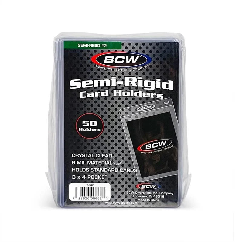 BCW Semi-Rigid Card Holder #2 (50 Stück)