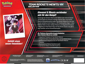 Pokémon Team Rockets Mewtu-ex Kollektion (DE)