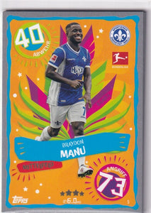 Bundesliga Match Attax 23/24 Einzelkarten SAMBA Nr. 01-18(DE)