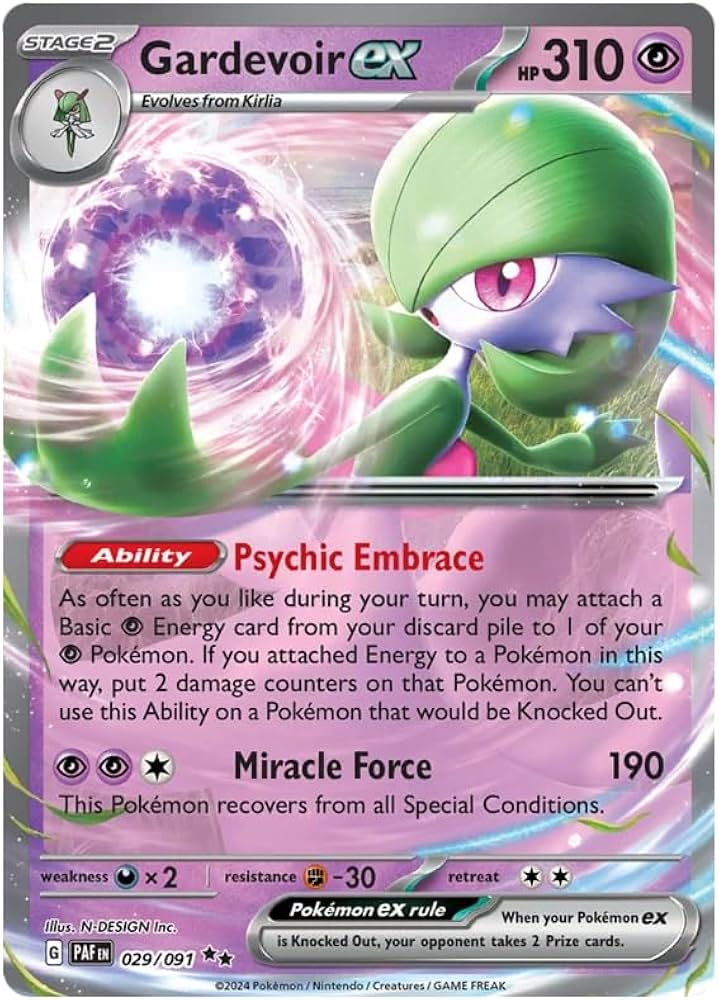 029/091 Gardevoir-ex Englisch Paldeas Schicksale / Paldean Fates