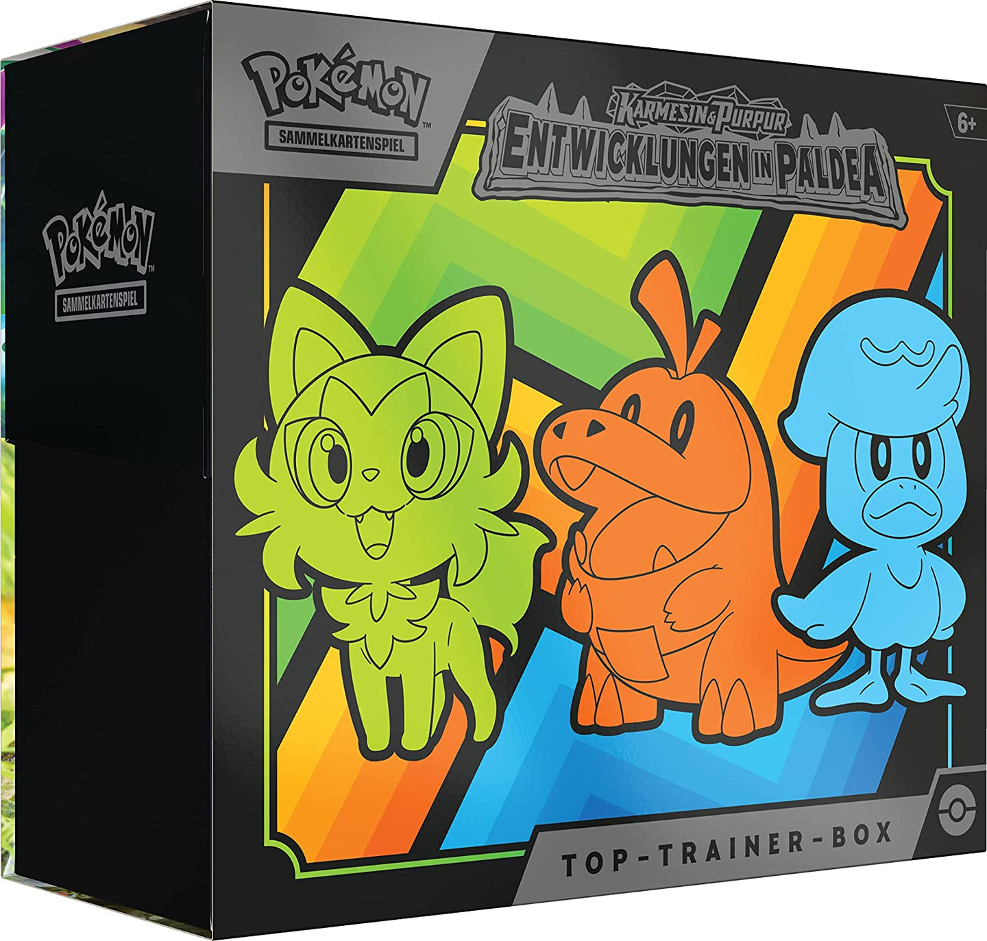 Pokemon- Entwicklungen in Paldea Top-Trainer-Box (DE)