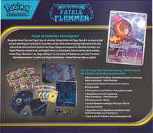 Lade das Bild in den Galerie-Viewer, Pokémon Mega-Entwicklungen Fatale Flammen Top-Trainer-Box (DE)
