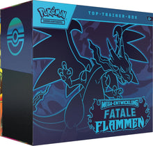 Lade das Bild in den Galerie-Viewer, Pokémon Mega-Entwicklungen Fatale Flammen Top-Trainer-Box (DE)
